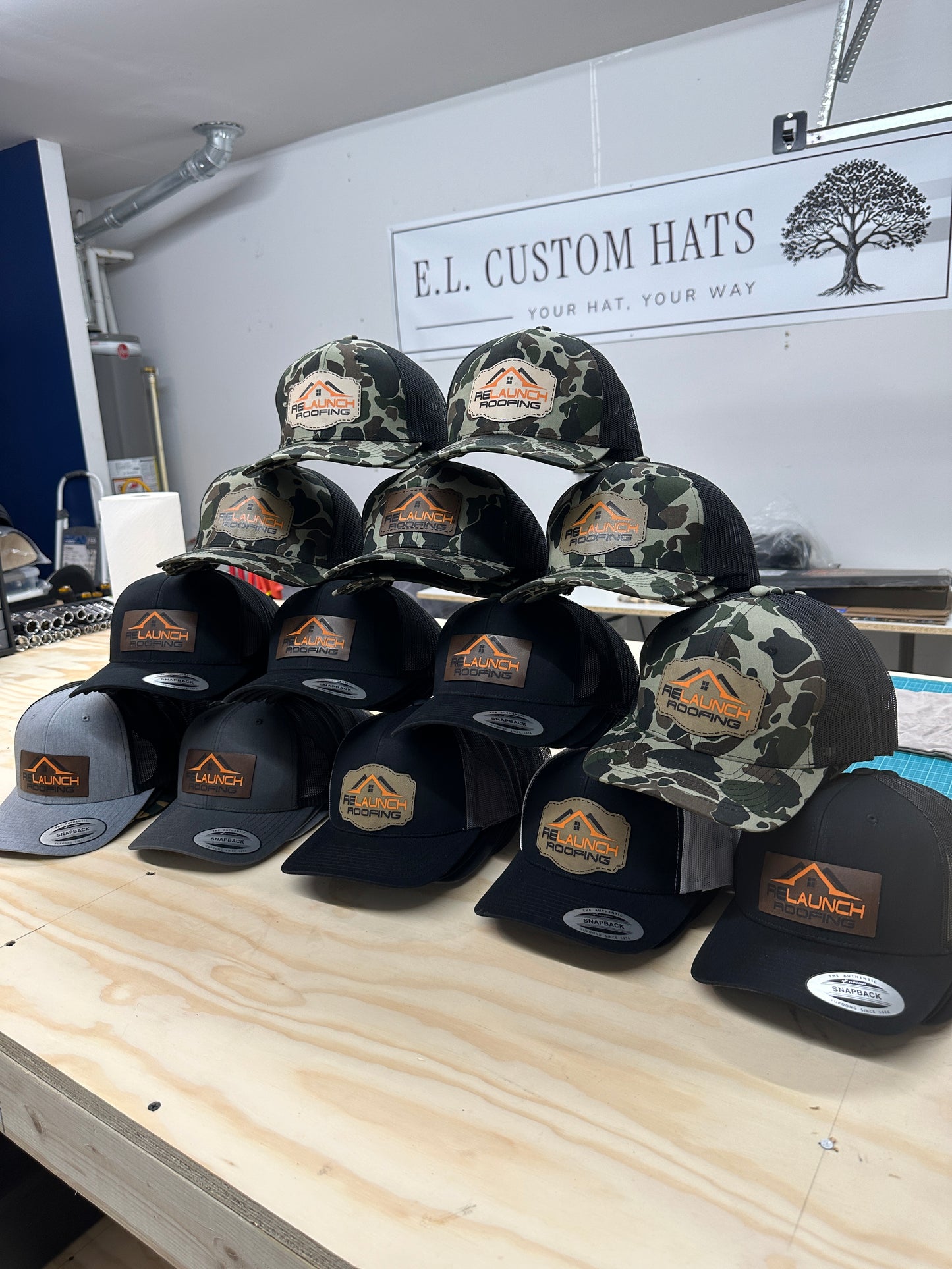 Custom Leather Patch Hat