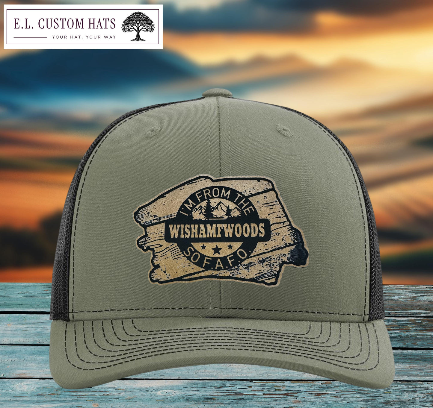 Custom Leather Patch Hat