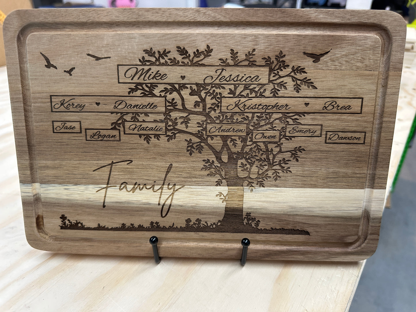 Custom Family Tree Cutting Board