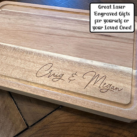 Personalized Corner Text Cutting Board