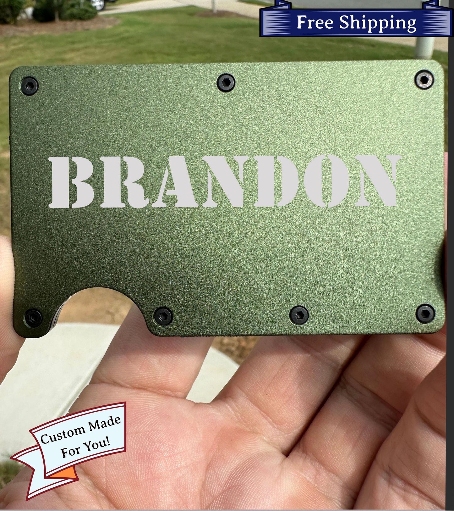 Personalized Metal Minimalist Wallet