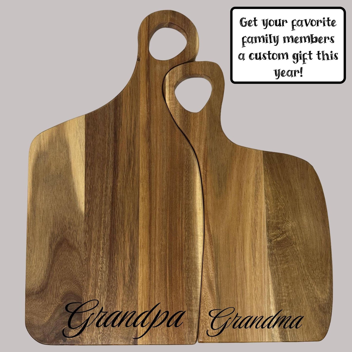 Custom Engraved His & Hers Cutting Boards