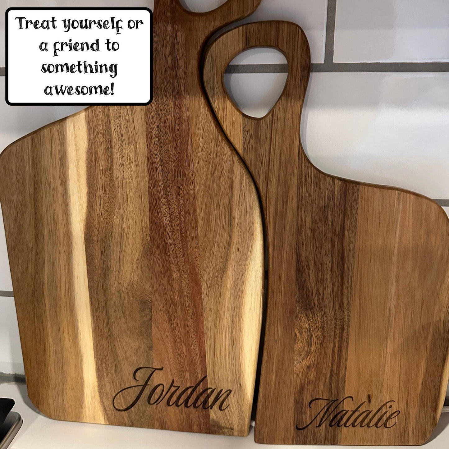 Custom Engraved His & Hers Cutting Boards