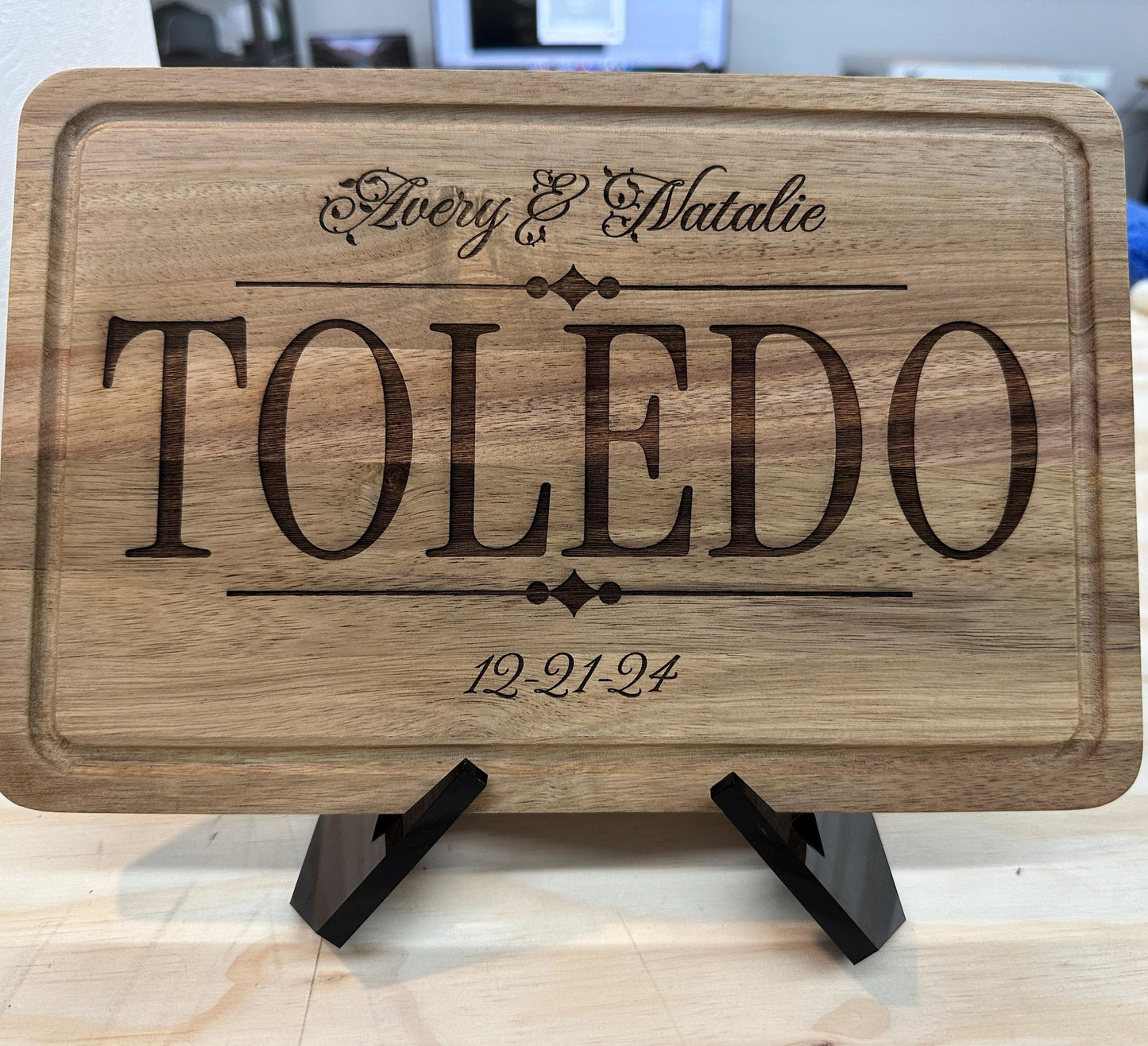 Personalized Couple's Name Cutting Board