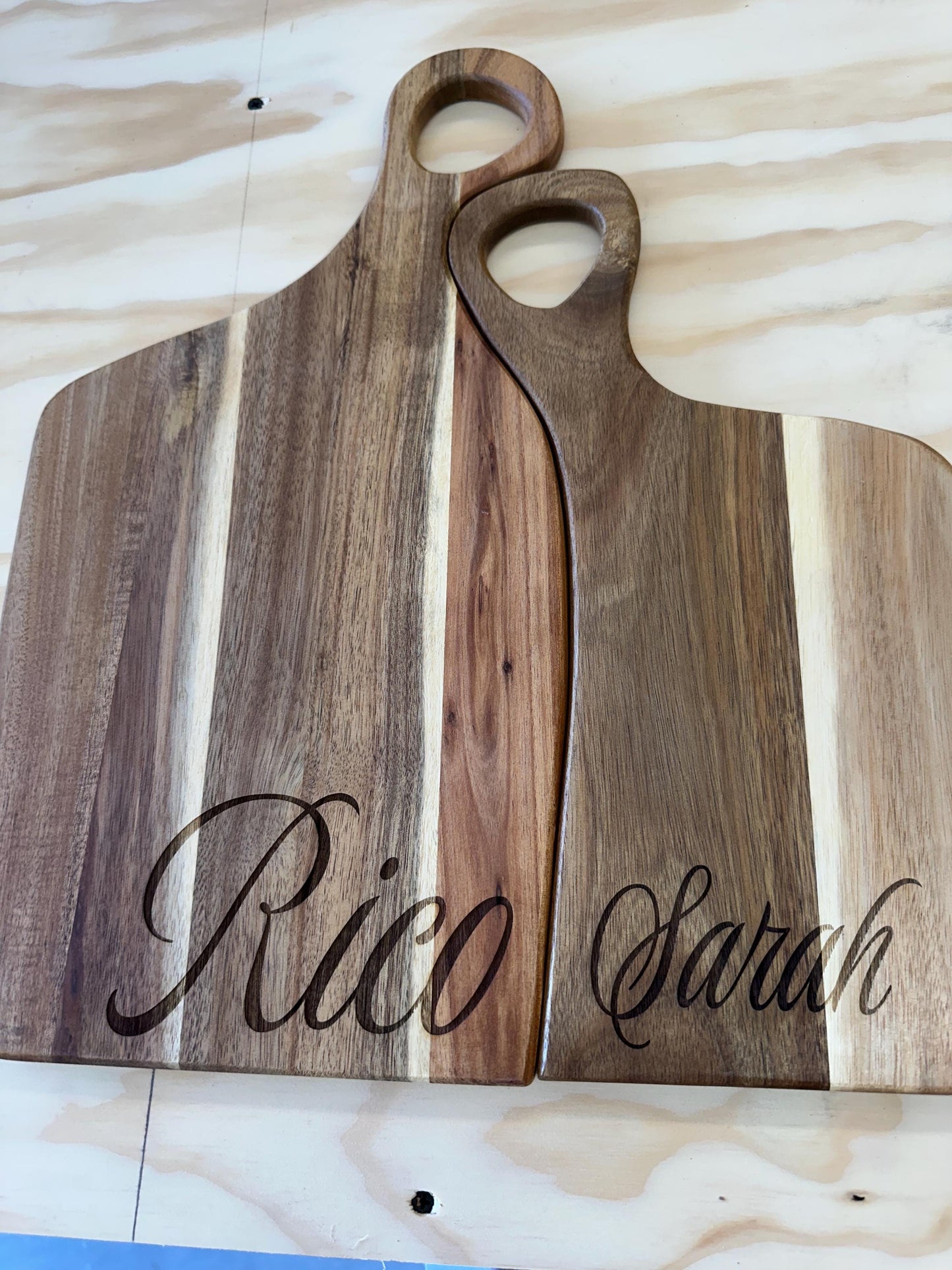 Custom Engraved His & Hers Cutting Boards