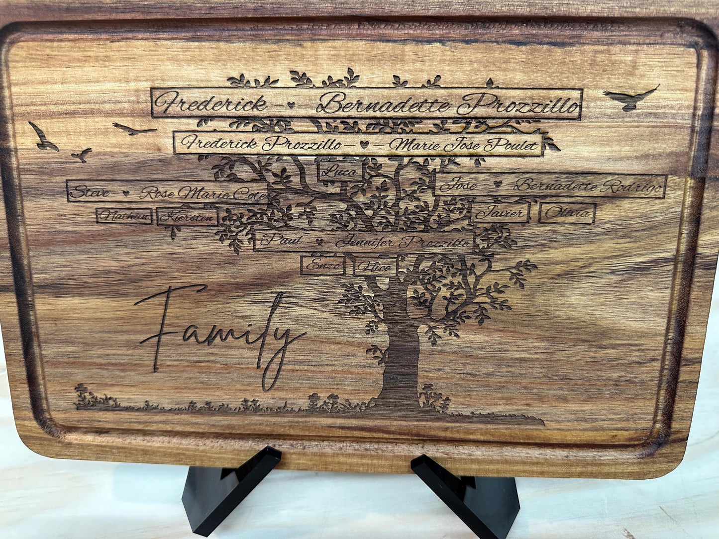 Custom Family Tree Cutting Board